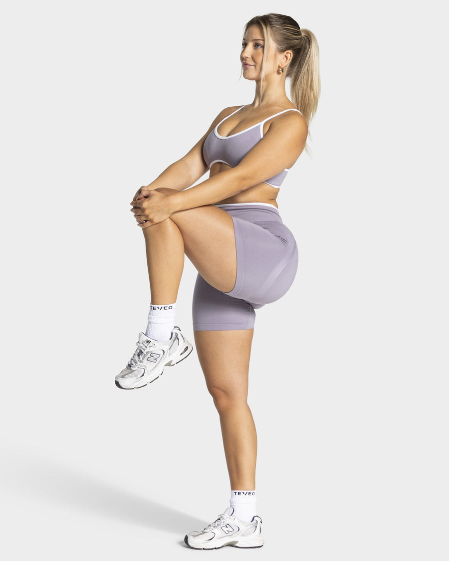 Short Contrastline Sculpt Scrunch « Lavande »