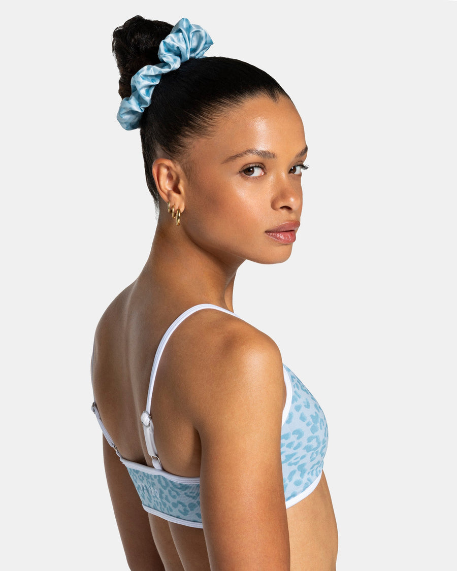 Chouchous (lot de 2) Contrastline « Léopard – bleu layette »