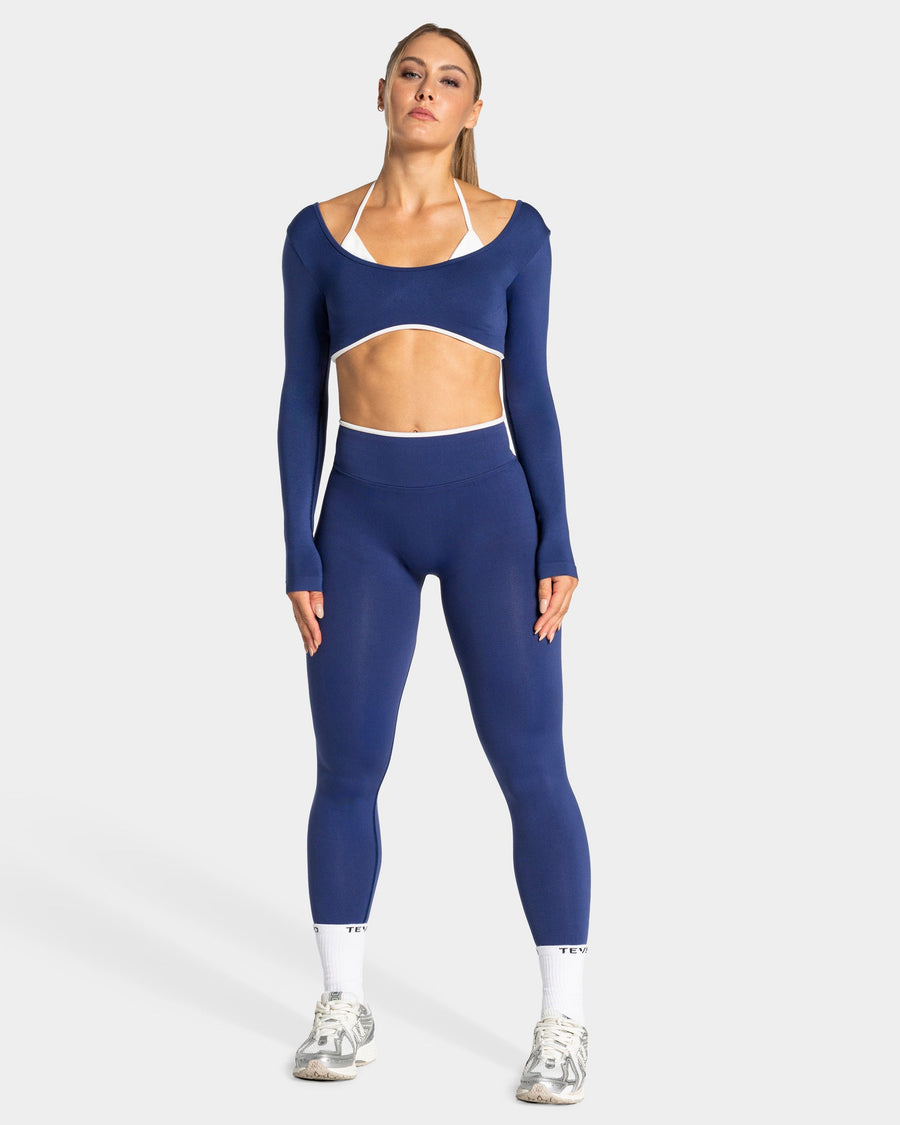 Legging Sculpt Scrunch Contrastline « indigo »