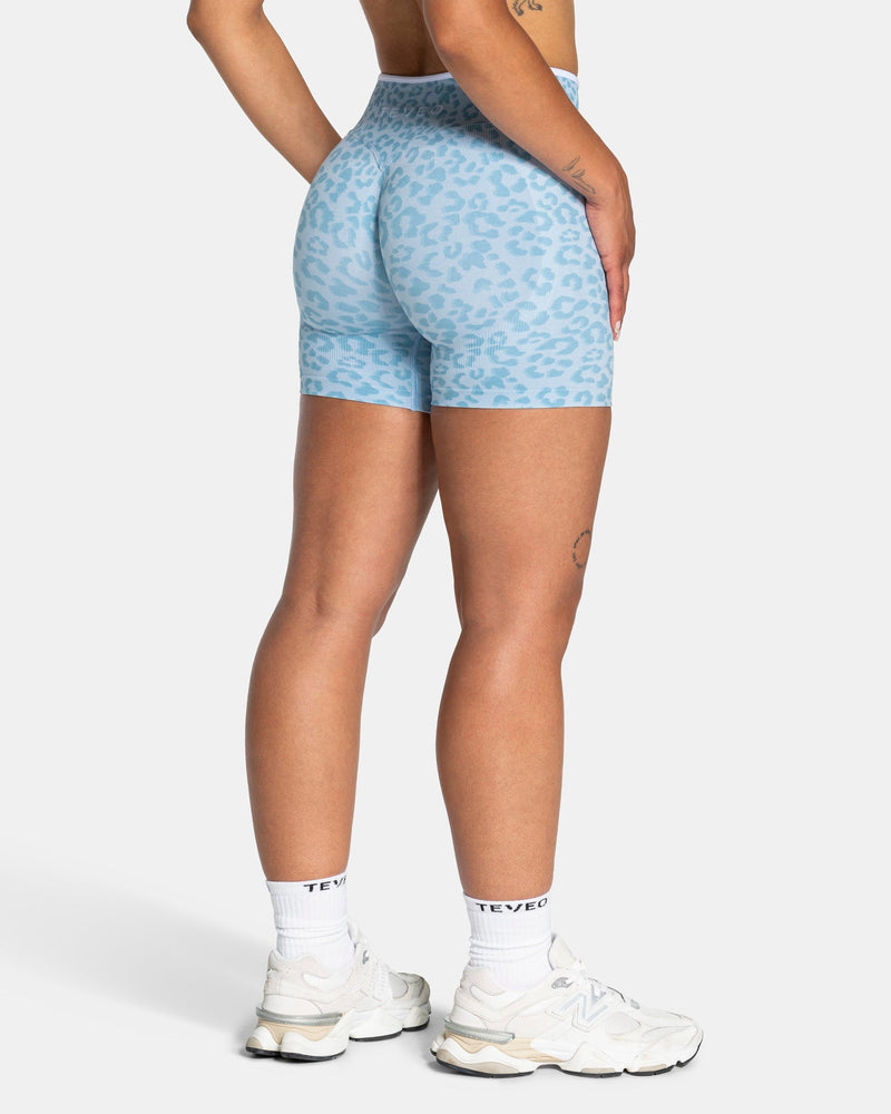 Short Sculpt Scrunch Contrastline « Léopard bleu layette »