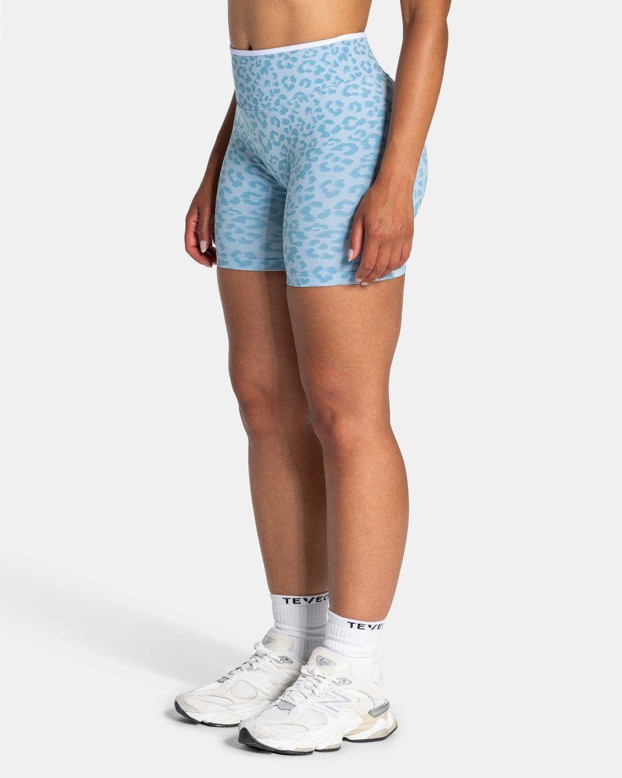 Short Sculpt Scrunch Contrastline « Léopard bleu layette »