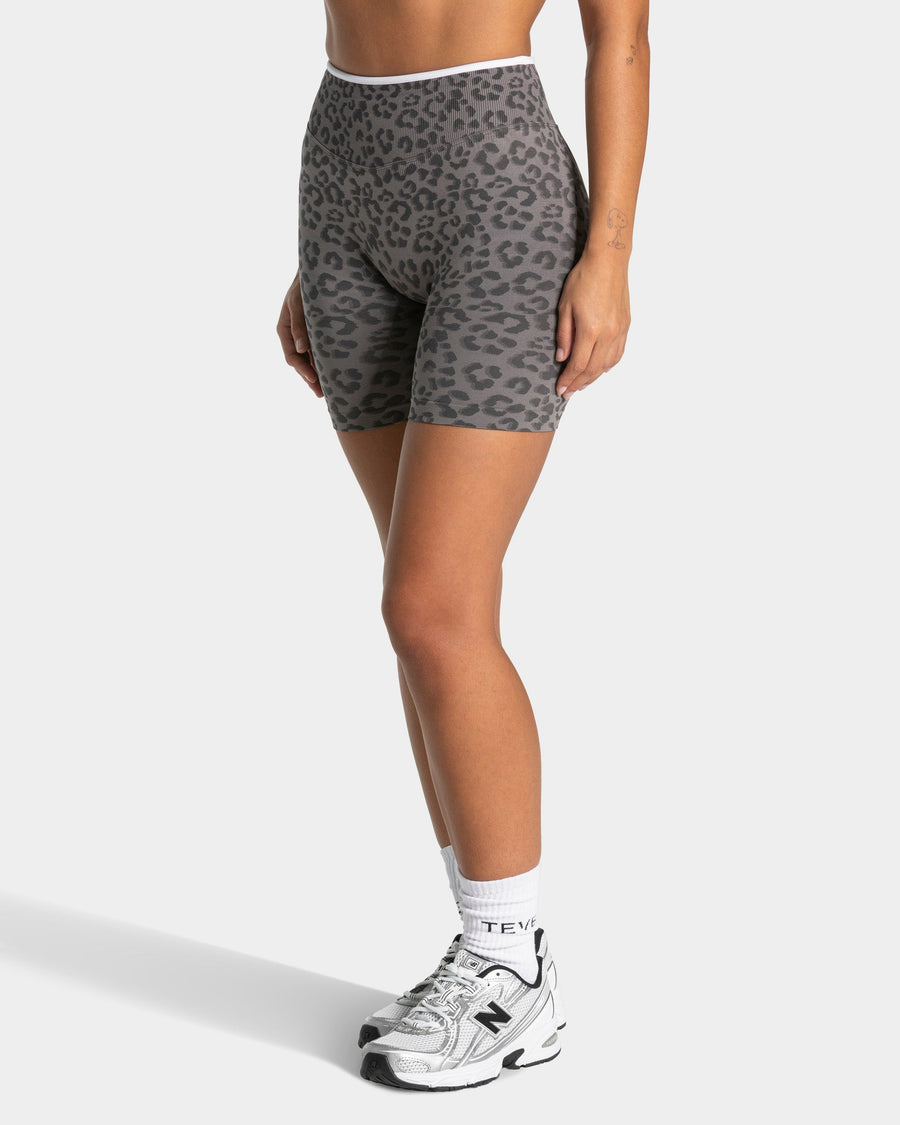 Short Sculpt Scrunch Contrastline « léopard graphite »