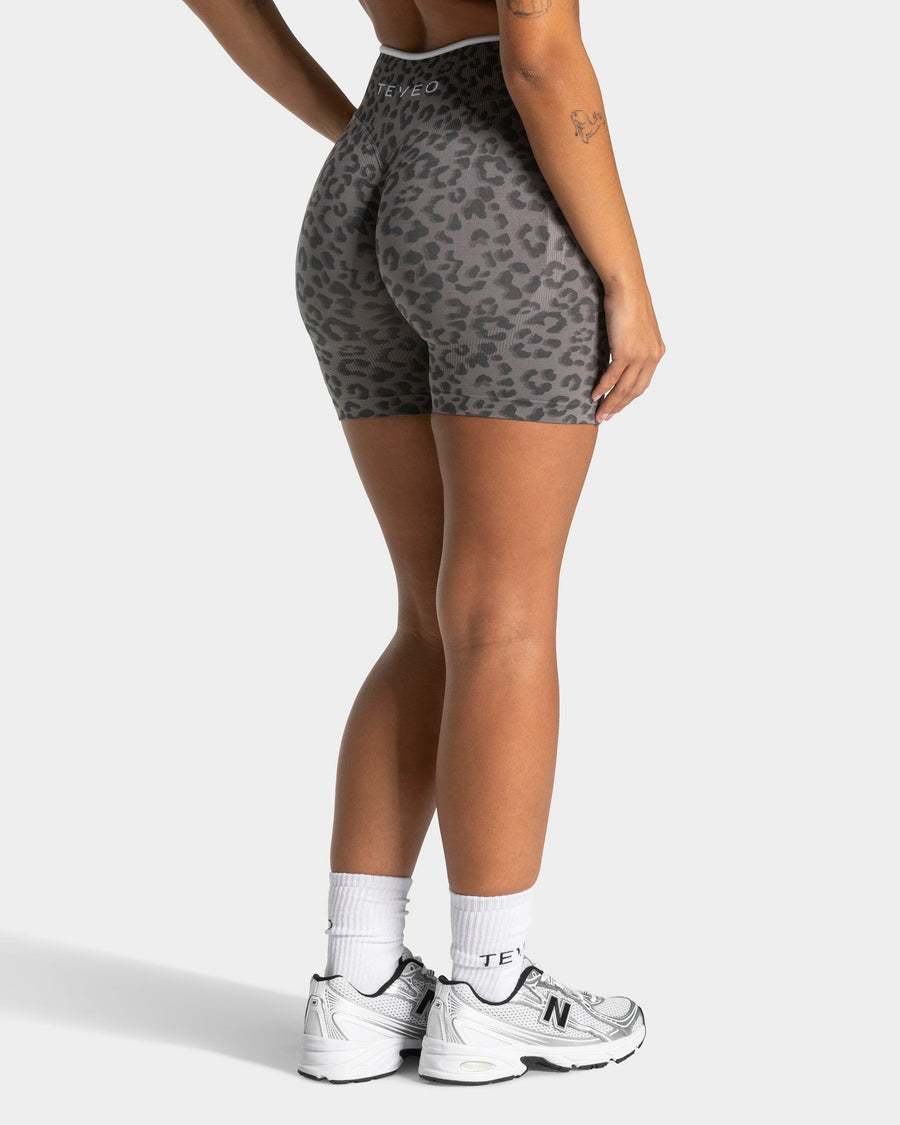 Short Sculpt Scrunch Contrastline « léopard graphite »