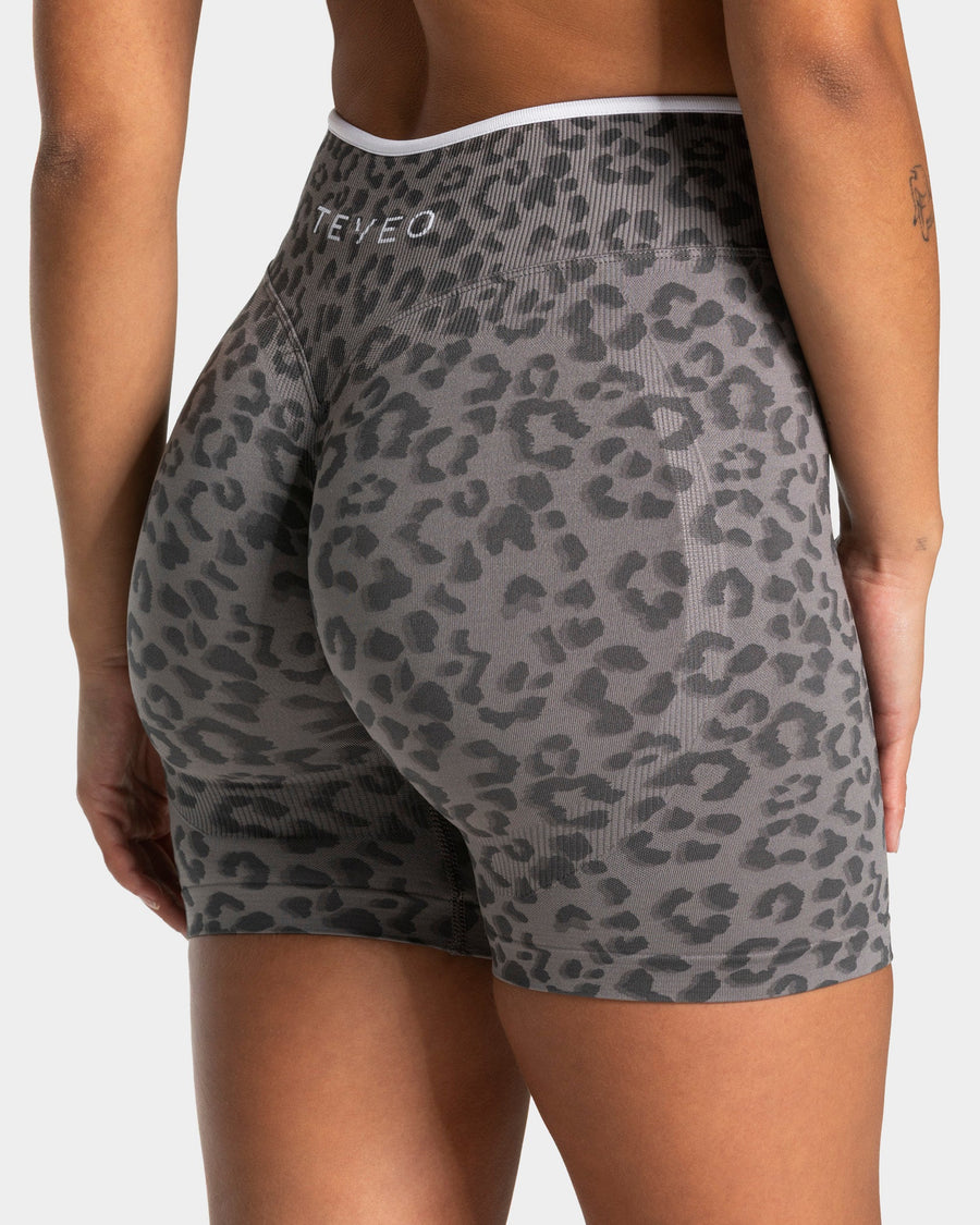Short Sculpt Scrunch Contrastline « léopard graphite »