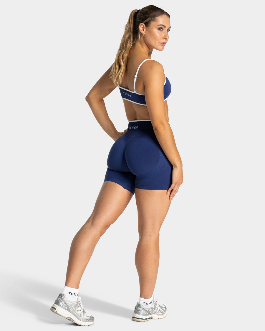Short Contrastline « indigo »