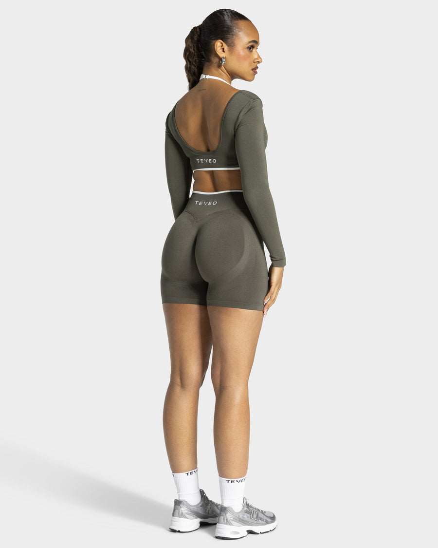 Short Contrastline « kaki »