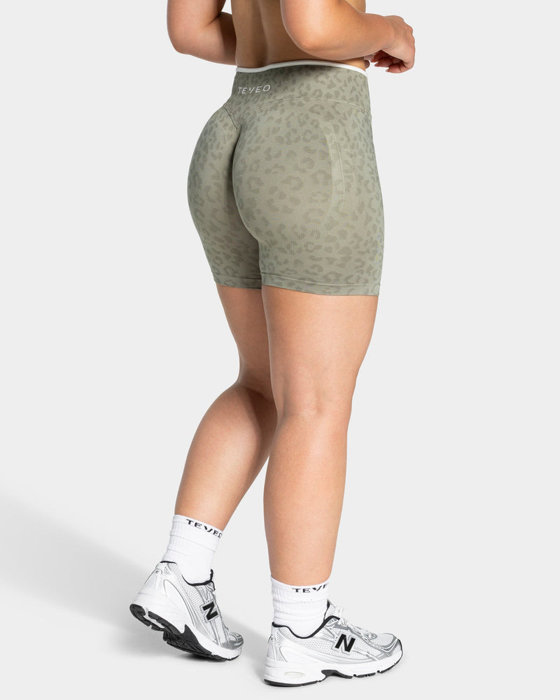 Short Contrastline « Léopard kaki »