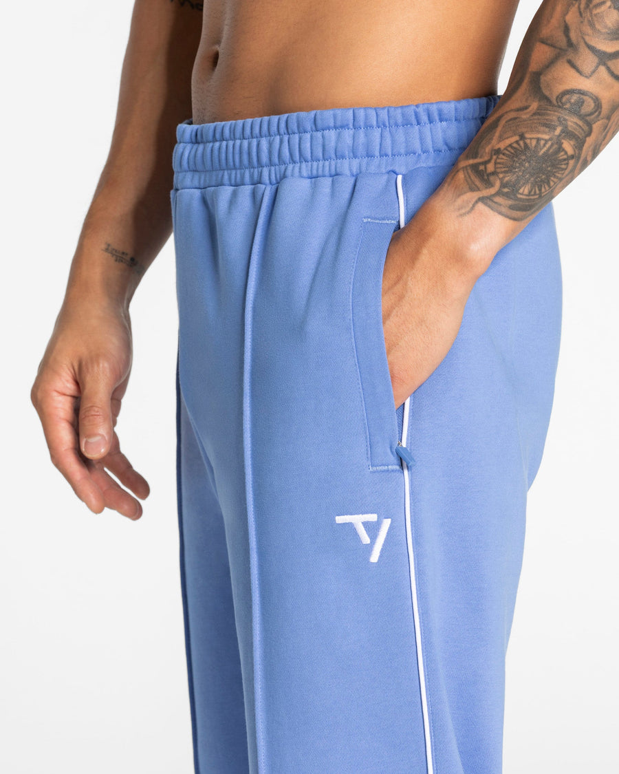 Pantalon de jogging Straight Leg Contrastline « Azure »