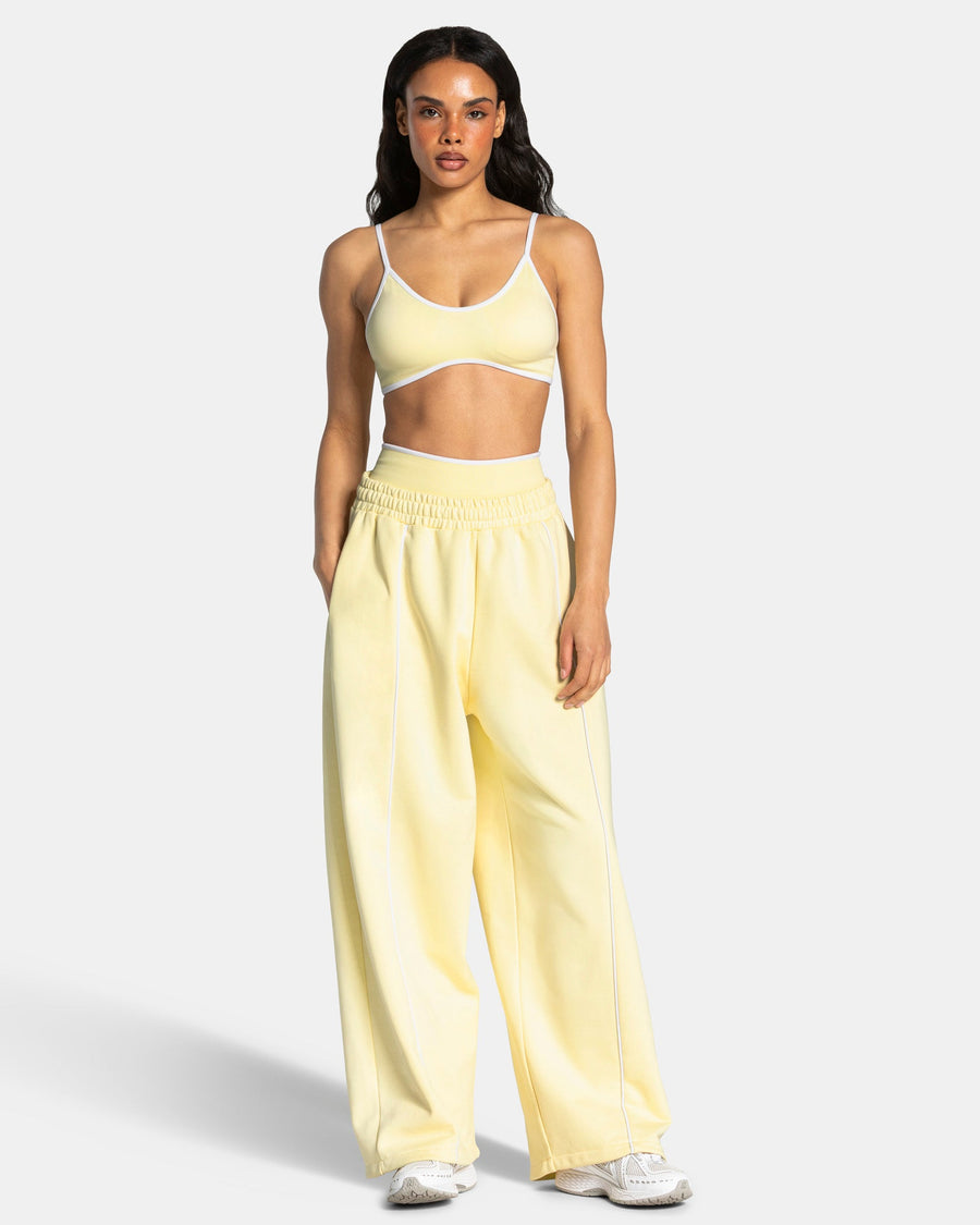 Pantalon de jogging Contrastline Wide Leg « Butter Yellow »