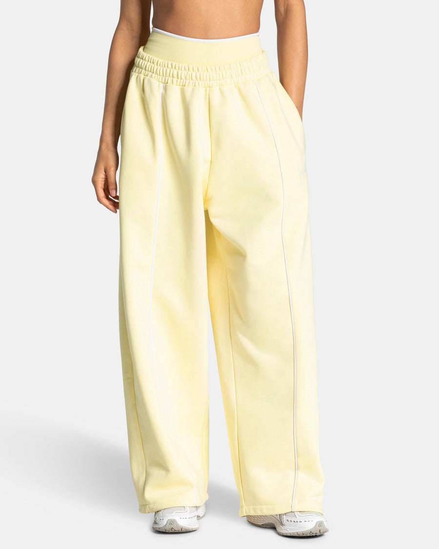 Pantalon de jogging Contrastline Wide Leg « Butter Yellow »