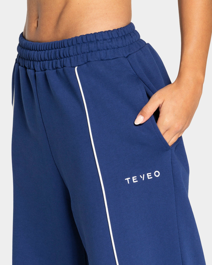 Pantalon de jogging Wide Leg Contrastline « indigo »