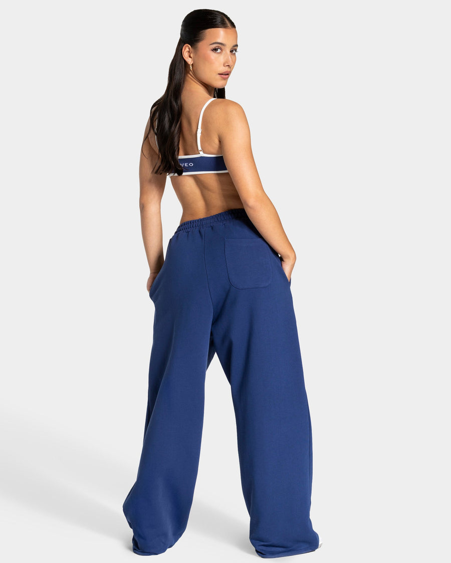 Pantalon de jogging Wide Leg Contrastline « indigo »