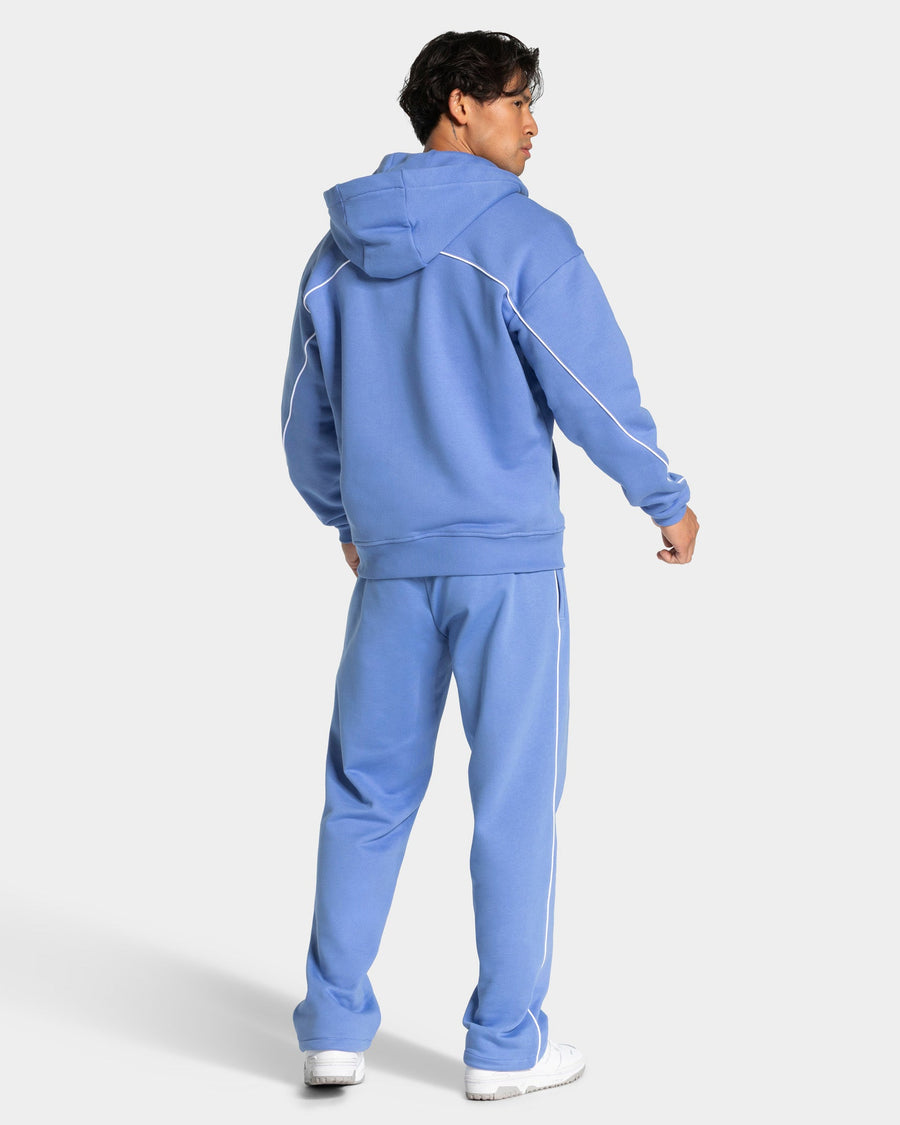 Pantalon de jogging Straight Leg Contrastline « Azure »