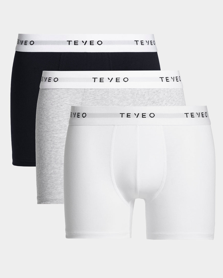 Boxer (lot de 3) Essential « Gris chiné/Midnight/blanc »