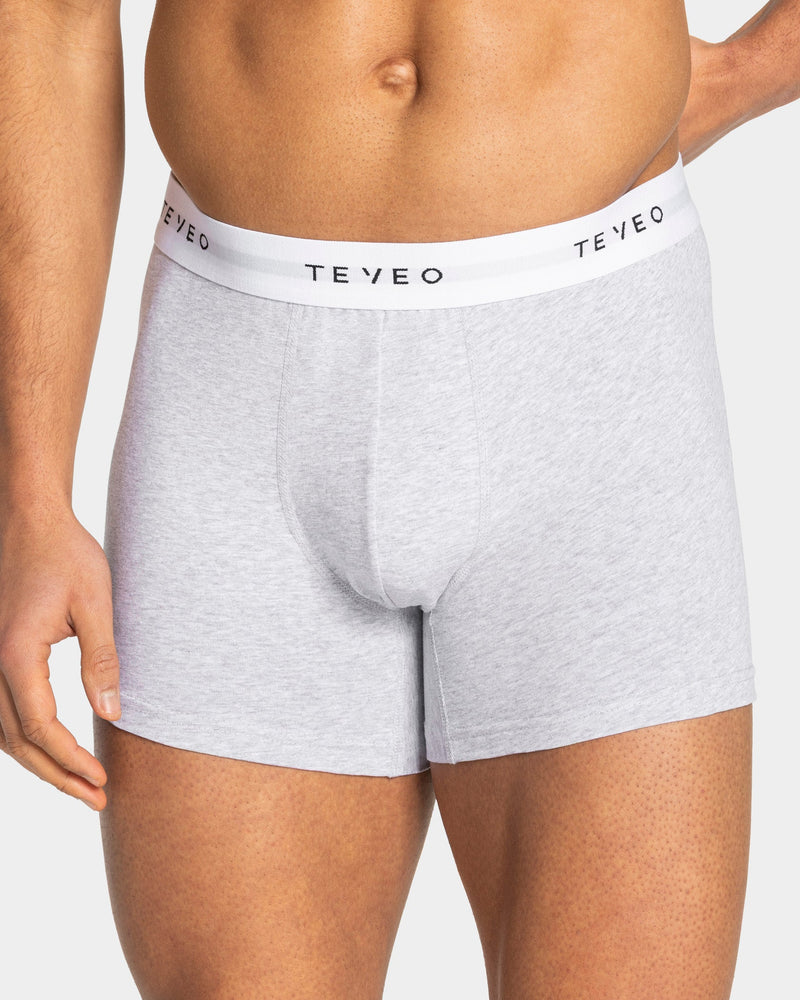 Boxer (lot de 3) Essential « Gris chiné/Midnight/blanc »