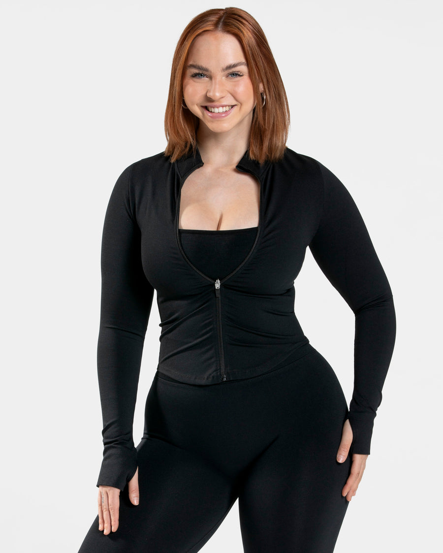 Veste zippée Femme Shaping « noir »