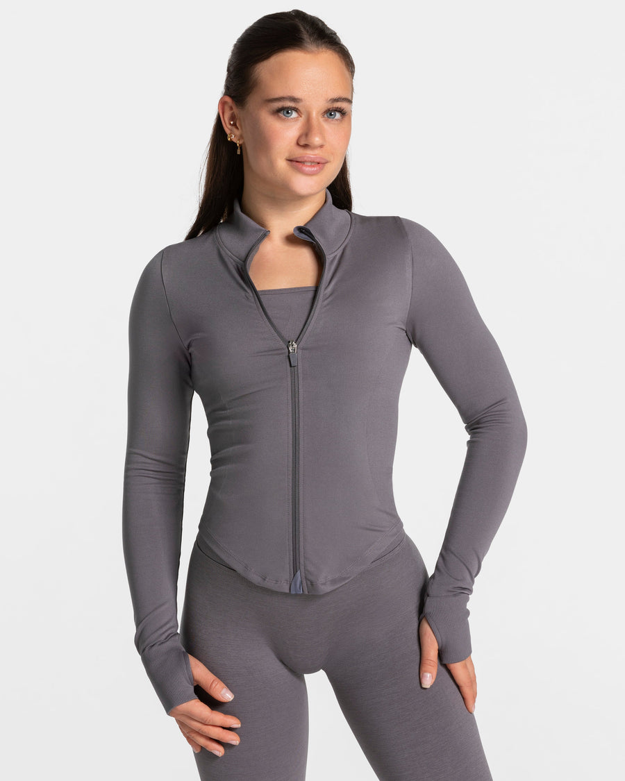 Veste zippée Femme Shaping « graphite »