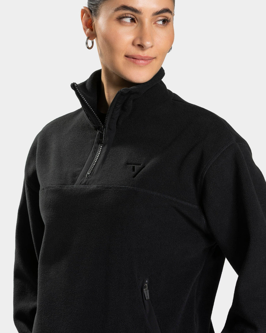 Sweat-shirt demi-zippé Fleece « noir »