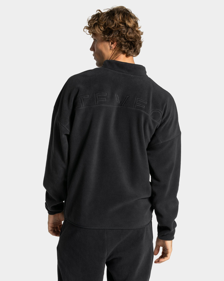 Sweat-shirt demi-zippé Fleece « anthracite »