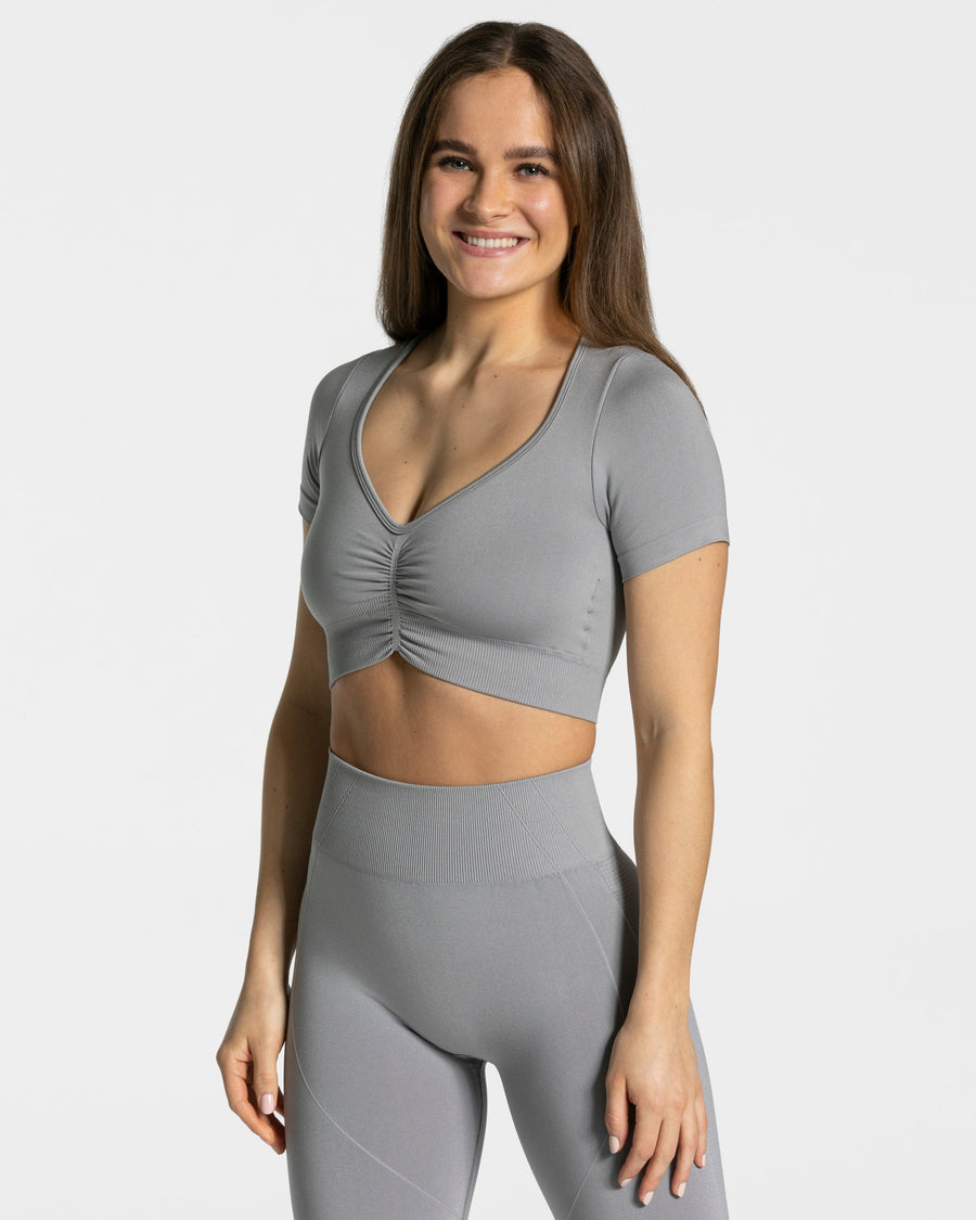 Crop Top Focus « gris »