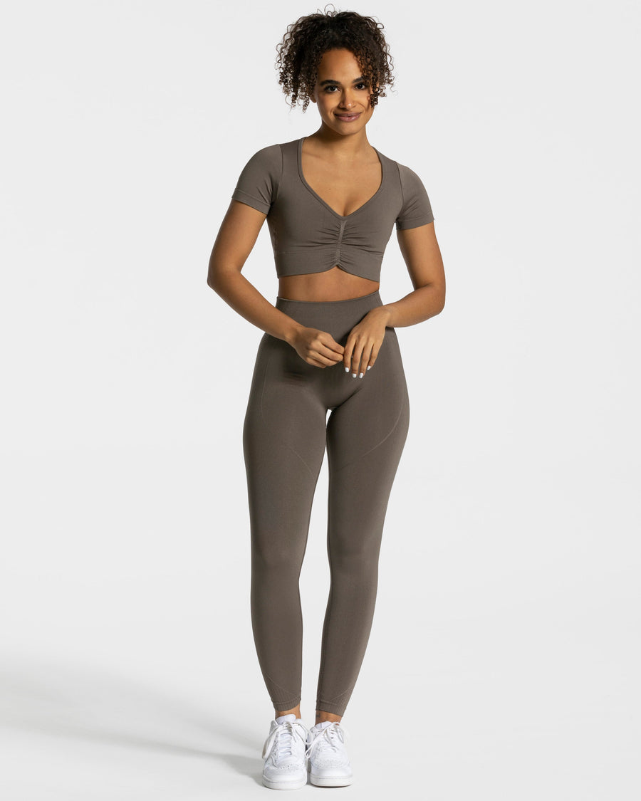 Crop Top Focus « taupe »