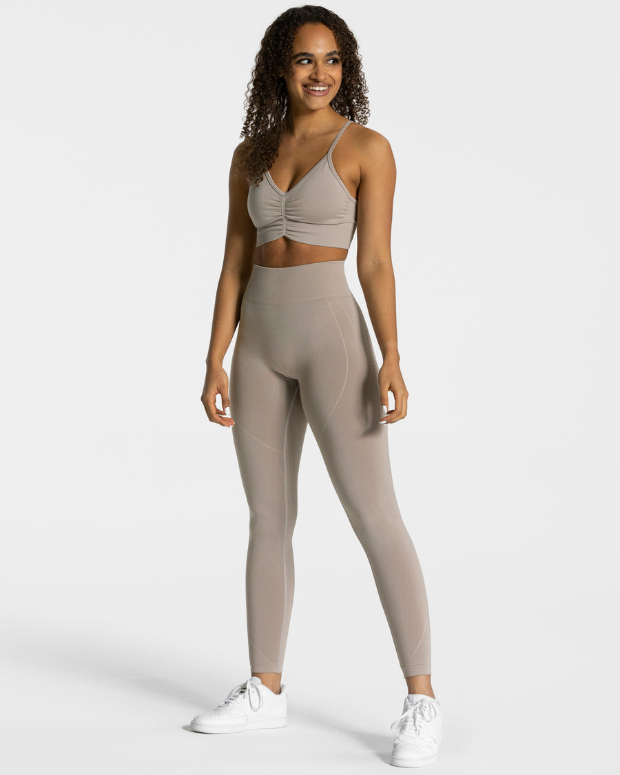 Legging Focus Scrunch « poussière »