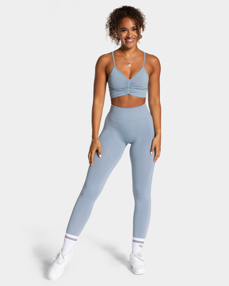 Legging Focus Scrunch « bleu acier »