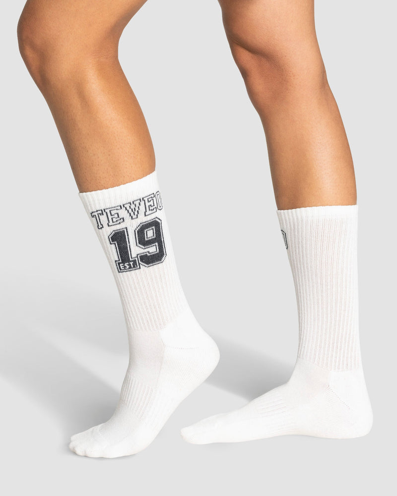Chaussettes Football (2 paires) « Midnight/blanc cassé »