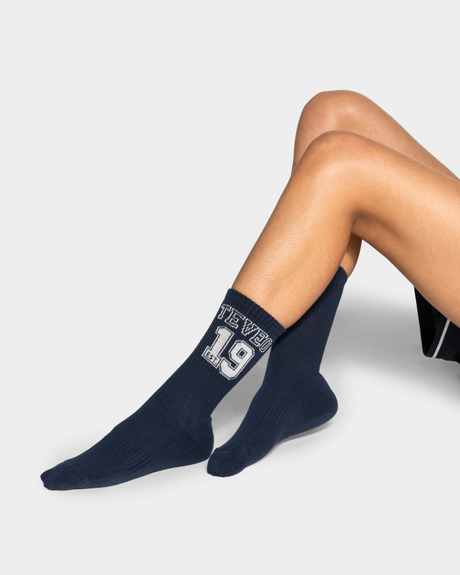 Chaussettes Football (2 paires) « Midnight/blanc cassé »