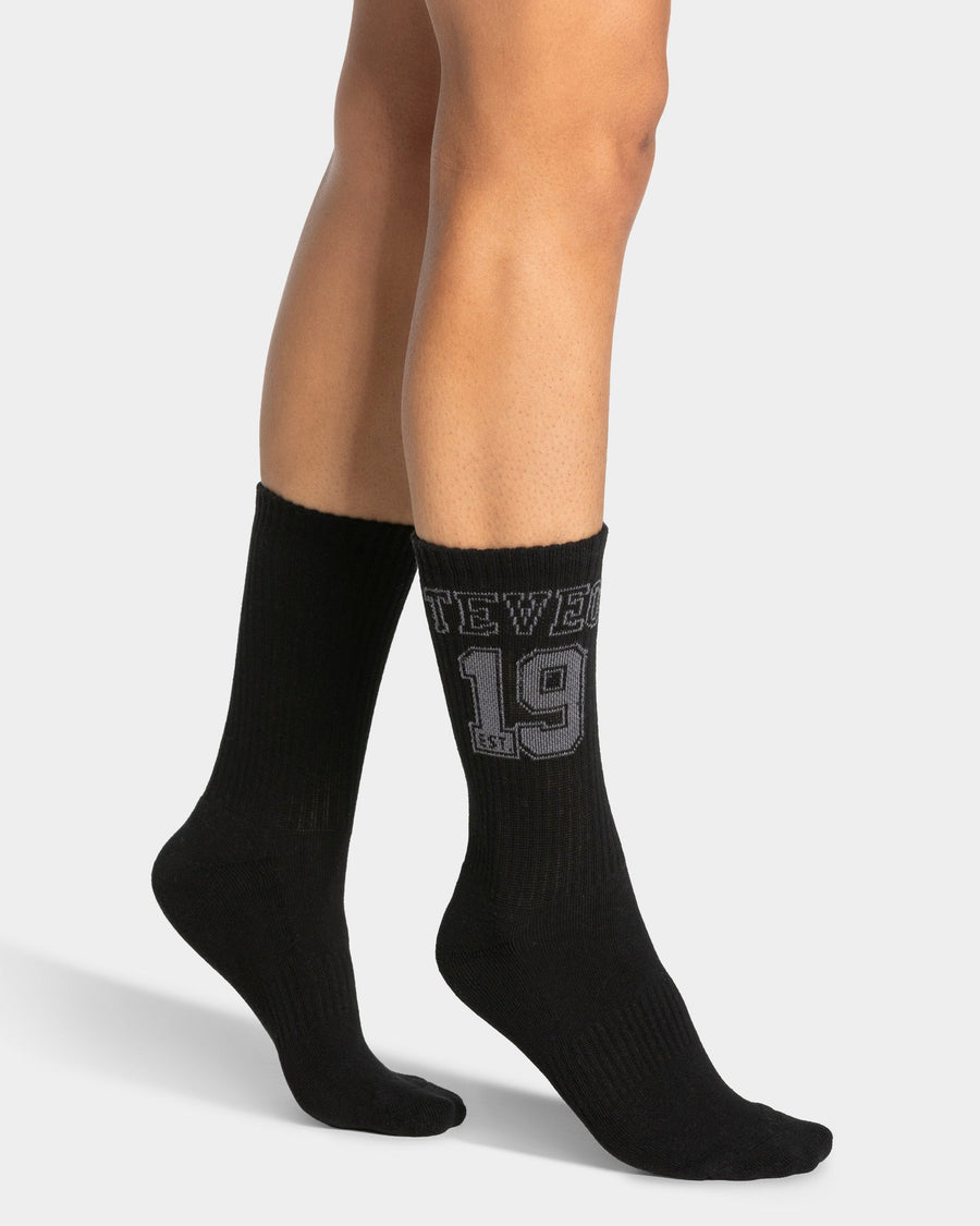 Chaussettes Football (2 paires) « Noir/blanc »