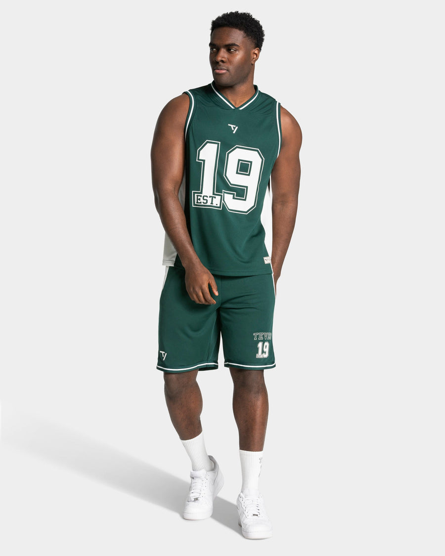 Football short 9 pouces « Vert foncé »