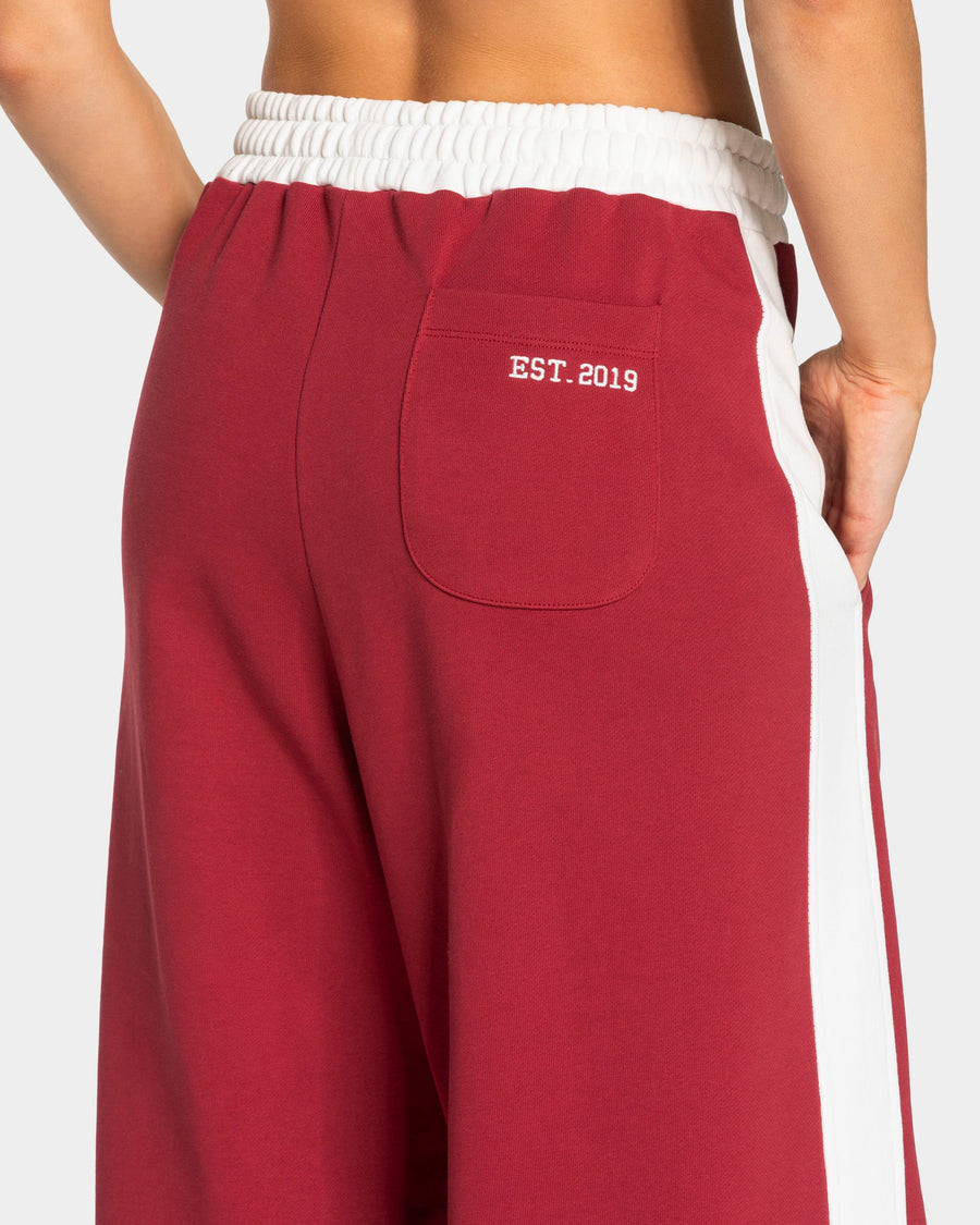 Pantalon de jogging Wide Leg Football « Cranberry »
