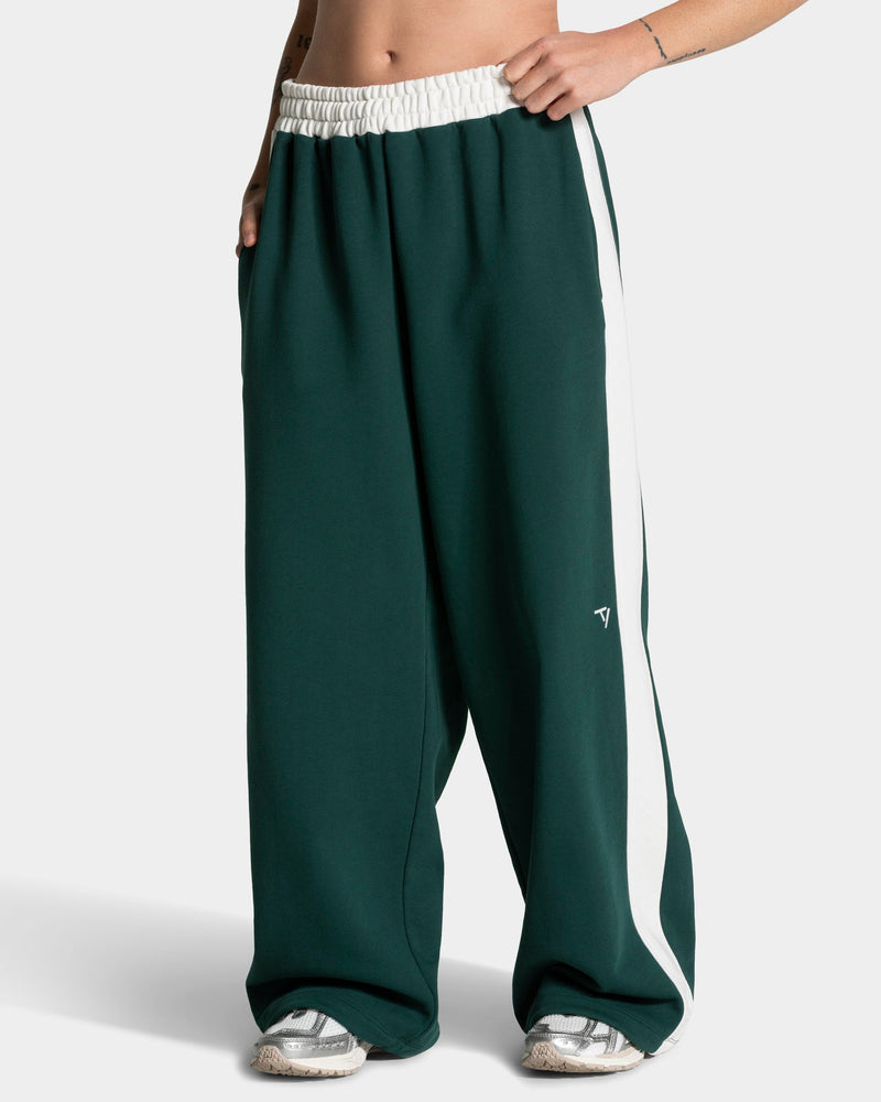 Pantalon de jogging Wide Leg Football « Vert foncé »