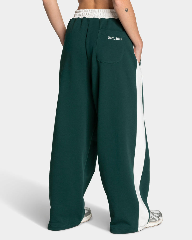 Pantalon de jogging Wide Leg Football « Vert foncé »