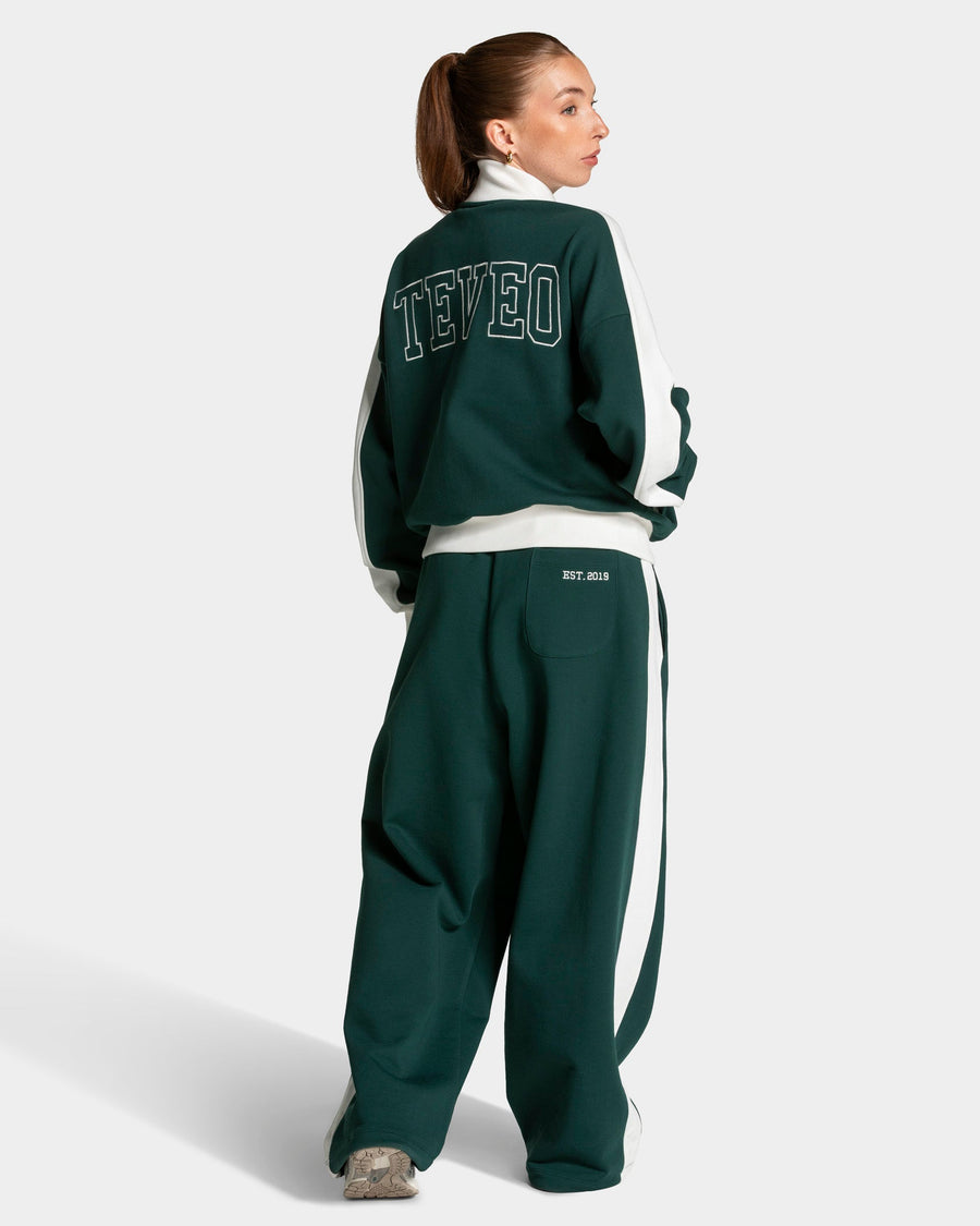 Veste de sport zippée Football « Vert foncé »
