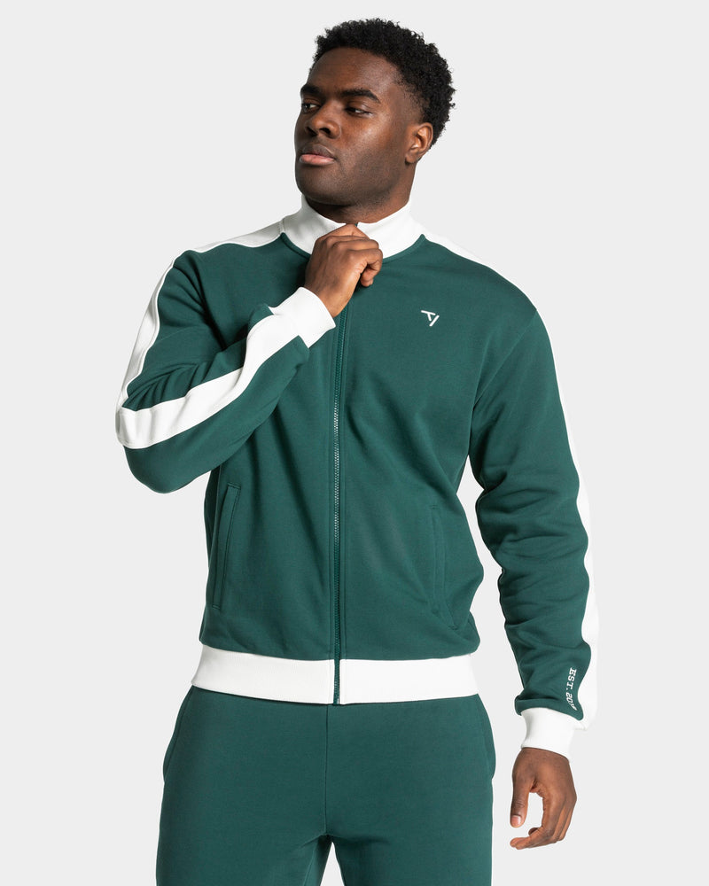 Veste de sport zippée Football « Vert foncé »