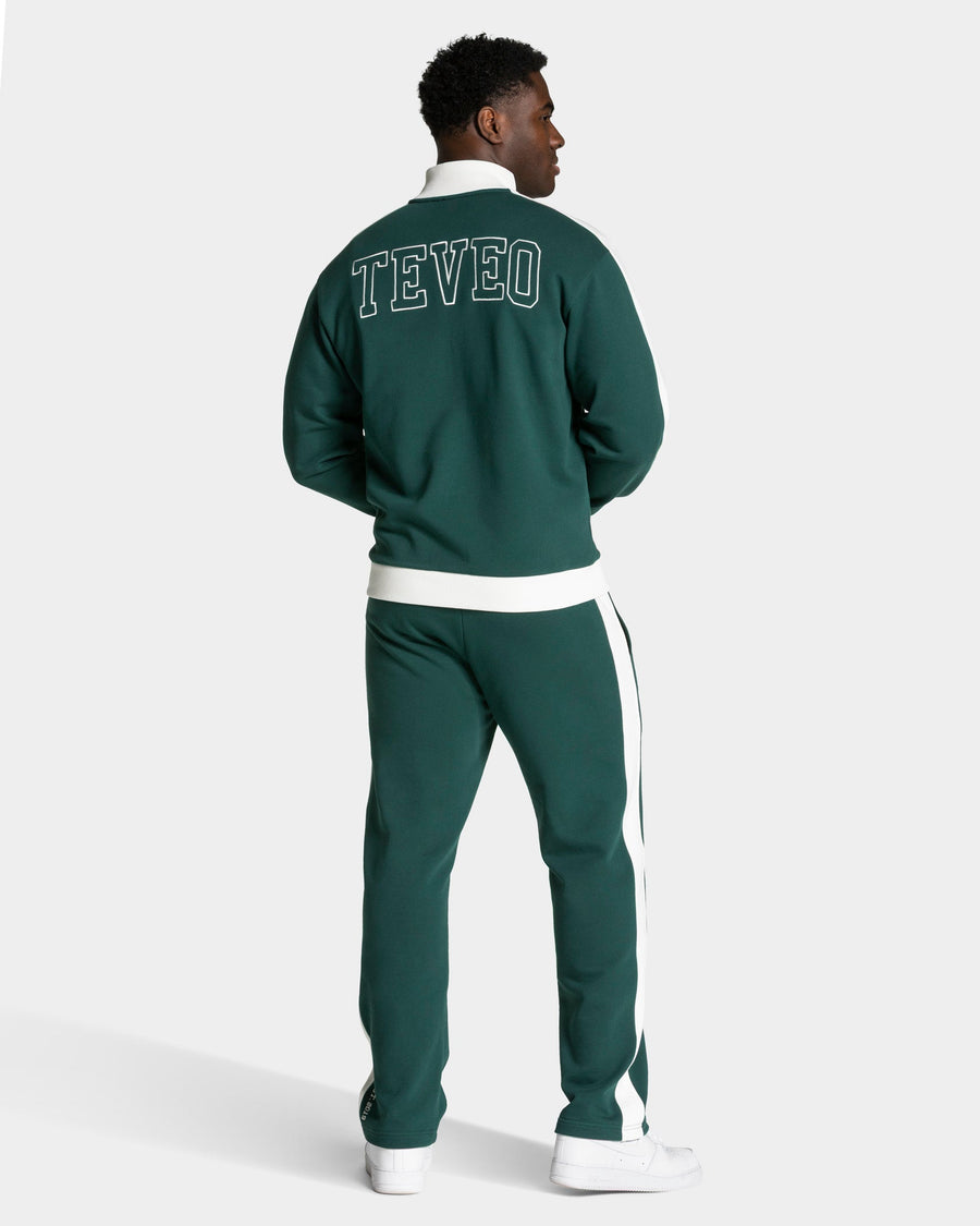 Veste de sport zippée Football « Vert foncé »