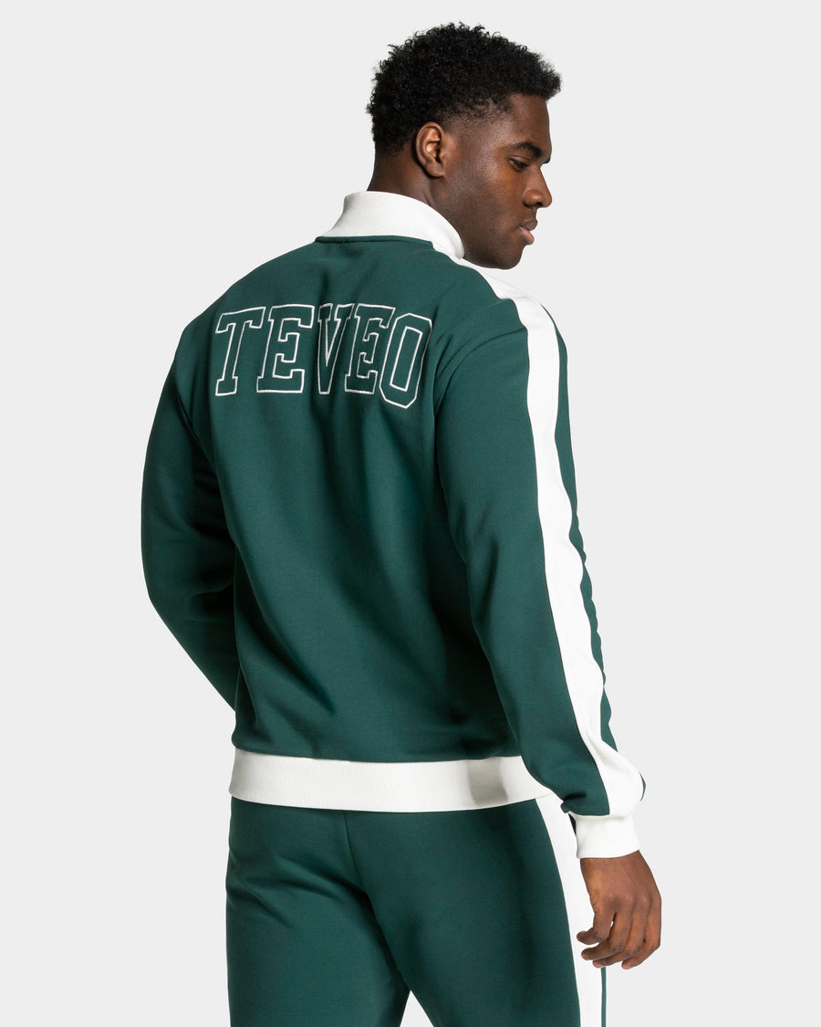 Veste de sport zippée Football « Vert foncé »