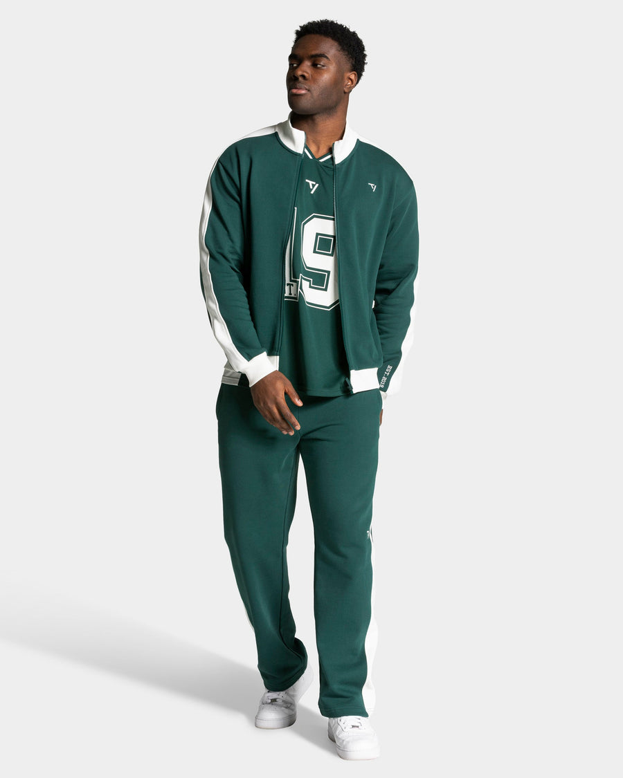 Veste de sport zippée Football « Vert foncé »