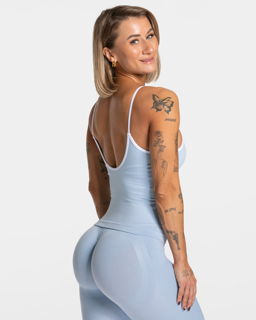 Caraco Contrastline « bleu layette »