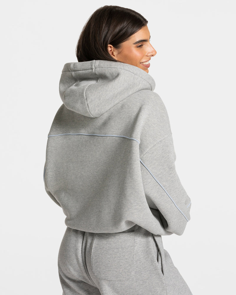 Sweat-shirt Contrastline Hooded « gris clair »