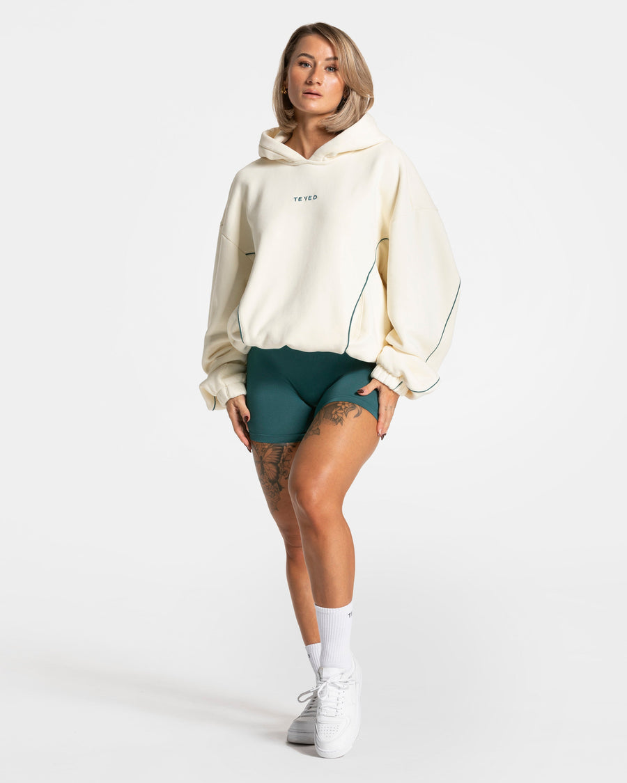 Sweat-shirt Contrastline Hooded « Off White »