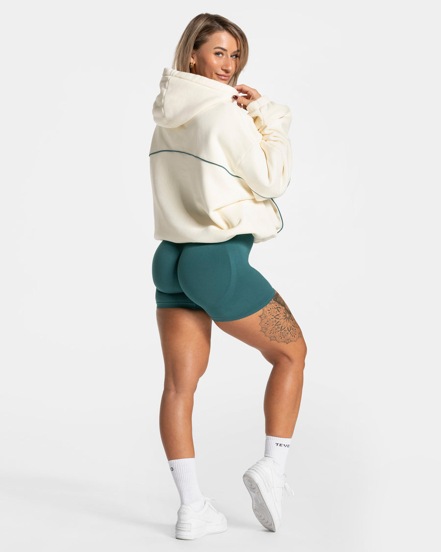 Sweat-shirt Contrastline Hooded « Off White »