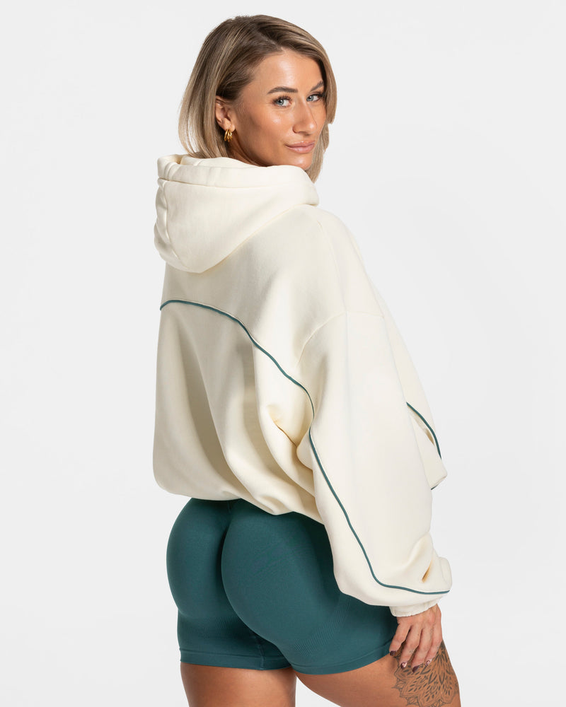 Sweat-shirt Contrastline Hooded « Off White »