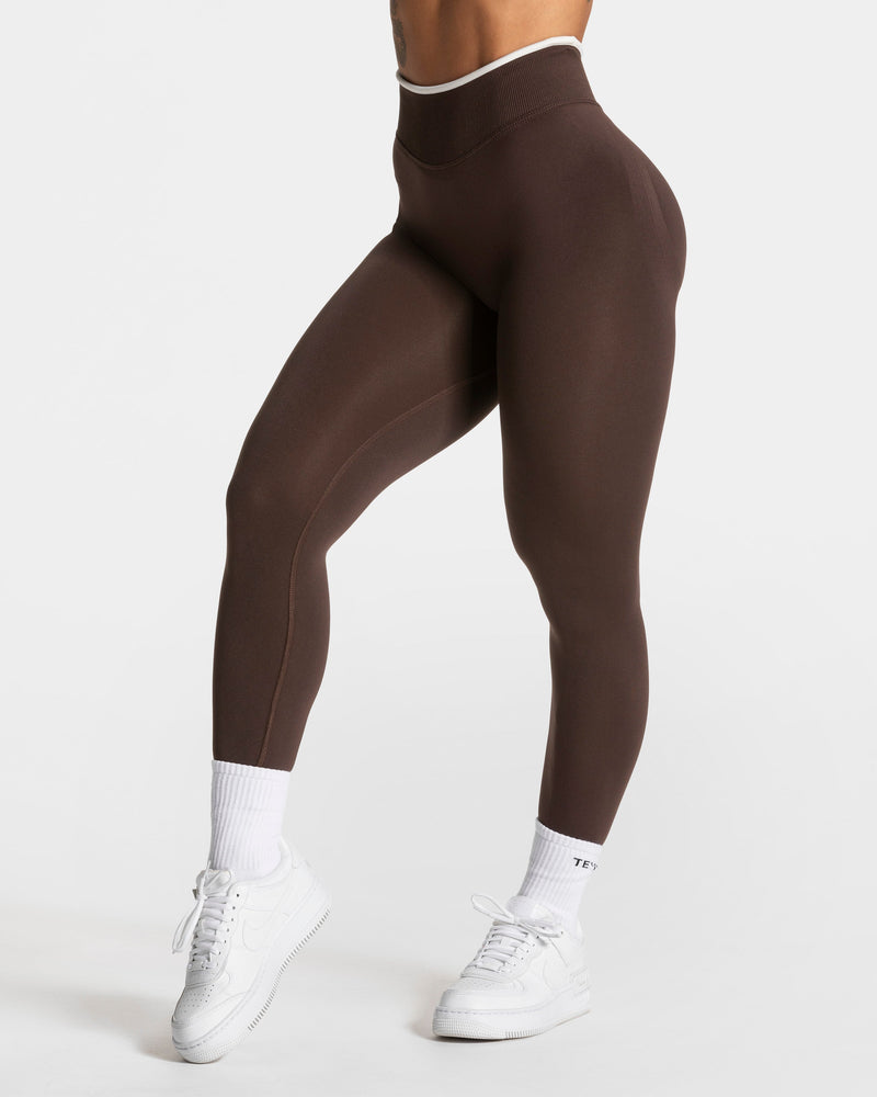 Legging Contrastline Sculpt scrunch « Espresso »