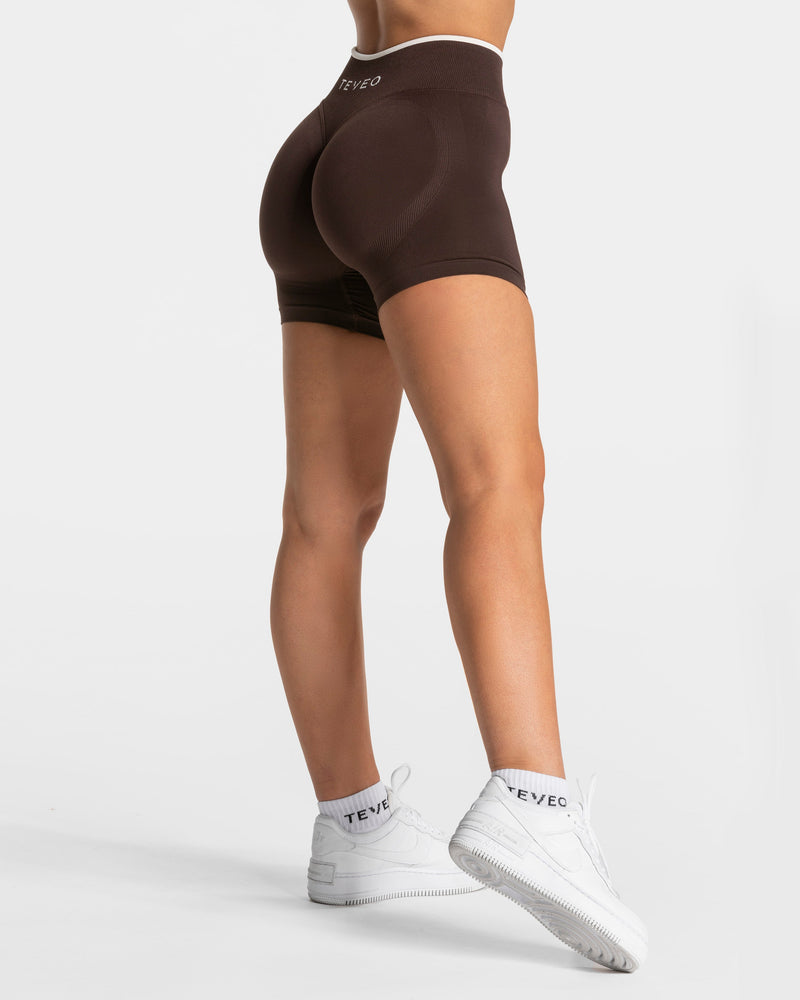 Short Sculpt scrunch Contrastline « Espresso »