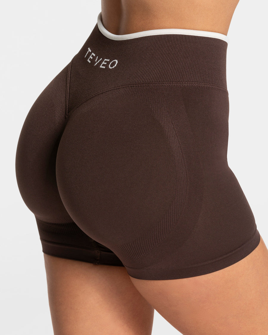 Short Sculpt scrunch Contrastline « Espresso »
