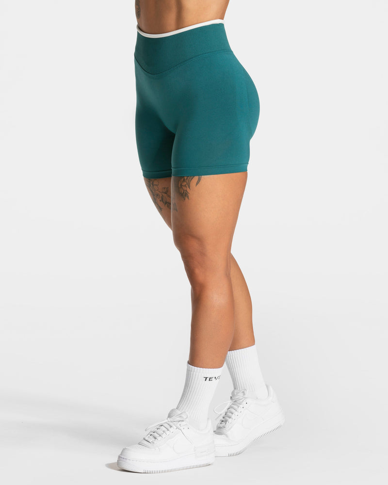 Short Contrastline Sculpt scrunch « Petrol »