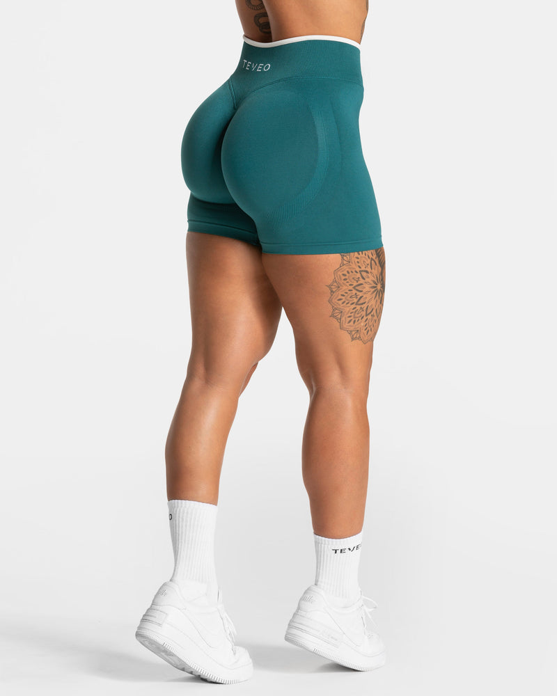 Short Contrastline Sculpt scrunch « Petrol »