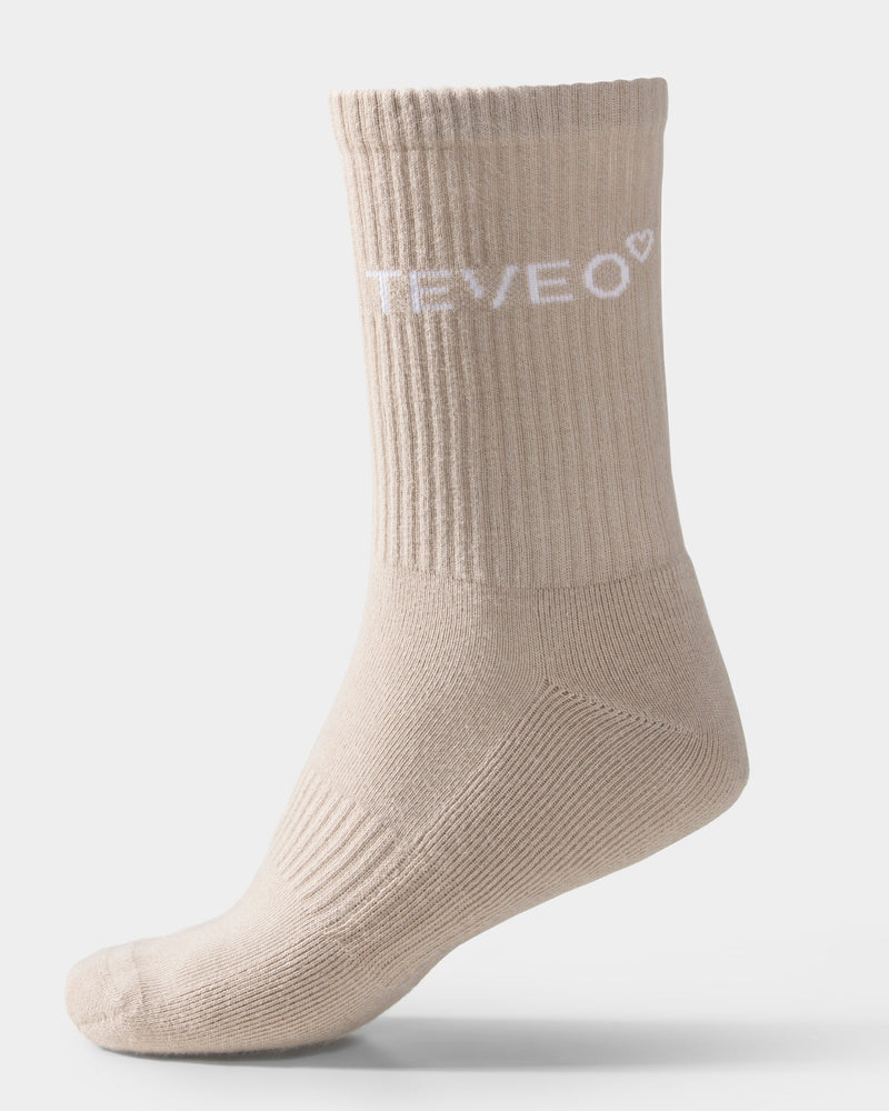 Chaussettes Contrastline (2 paires) « crème - blanc cassé »